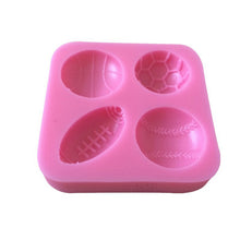 Load image into Gallery viewer, Muffin Cake Mold Silicone Bakeware Family DIY Baking Tools Soap mold Dress rugby Cake Mould