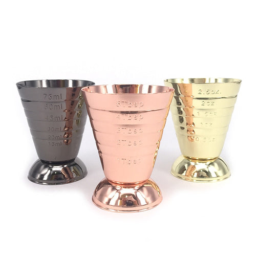 Measuring Shot Cup Ounce Jigger Bar Cocktail Drink Mixer Liquor Measuring Cup Mojito Measurer Milk Coffee Mug Stainless Steel